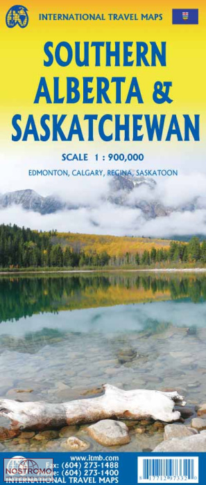ALBERTA & SASKATCHEWAN SUD | carte touristique ITMB