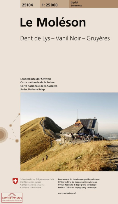 25104 LE MOLÉSON | carte topographique Swisstopo