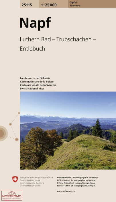 25115 NAPF | carte topographique Swisstopo