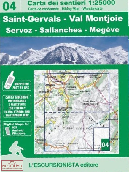 04 SAINT-GERVAIS - VAL MONTJOIE | l'Escursionista hiking map