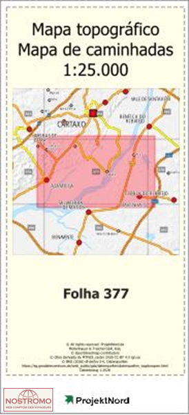 377 AZAMBUJA | carte topographique Projektnord
