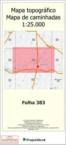 383 FRONTEIRA | carte topographique Projektnord
