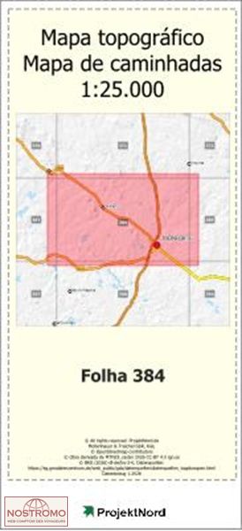 384 MONFORTE | carte topographique Projektnord