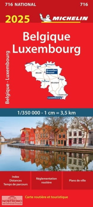 BELGIUM - LUXEMBOURG 716 | Michelin road map