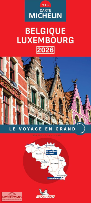 BELGIUM - LUXEMBOURG 716 | Michelin road map