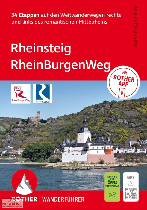 RHEINSTEIG - RHEINBURGENWEG | guide de randonnée Rother