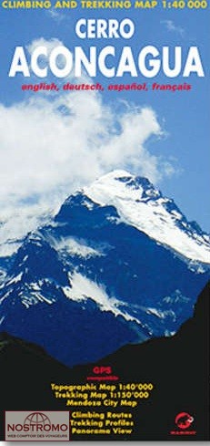 CERRO ACONCAGUA | Climbing-map trekking map