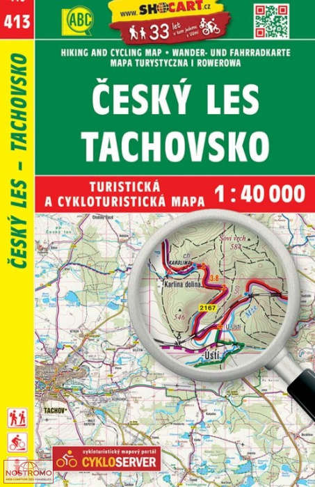 413 ČESKÝ LES - TACHOVSKO | carte de randonnée Shocart