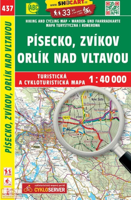 437 PÍSECKO - ZVÍKOV - ORLÍK NAD VLTAVOU | carte de randonnée Shocart