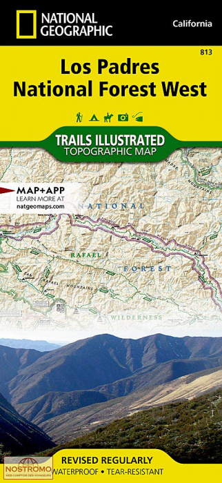 LOS PADRES NATIONAL FOREST WEST | National Geographic hiking map
