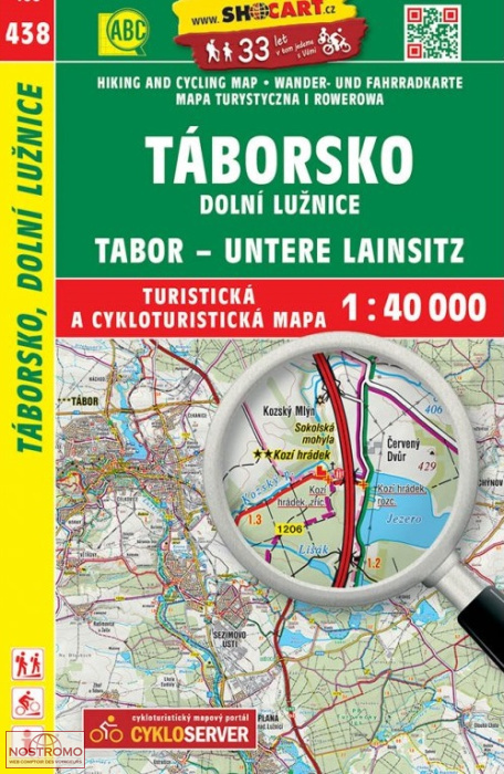 438 TÁBORSKO - DOLNÍ LUŽNICE | Shocart hiking map