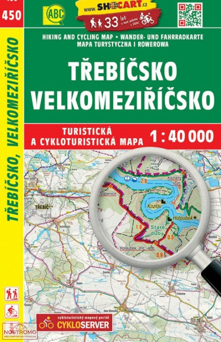 450 TŘEBÍČSKO - VELKOMEZIŘÍČSKO | Shocart hiking map