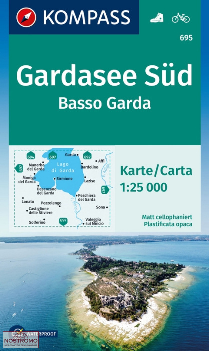 695 BASSO GARDA | carte de randonnée Kompass