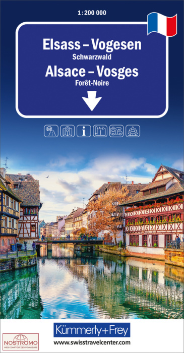ALSACE - VOSGES | Kummerly+Frey road map