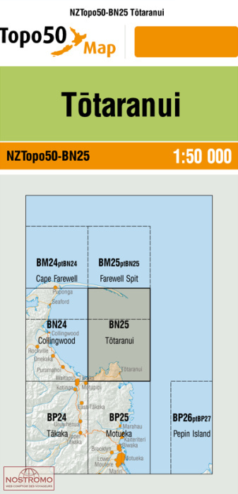 BN25 TOTARANUI | carte topographique LINZ