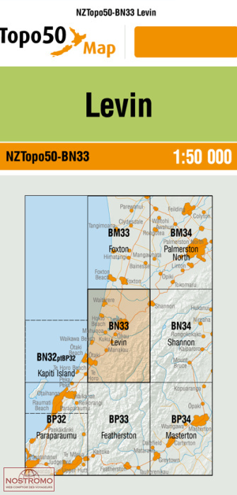 BN33 LEVIN | carte topographique LINZ