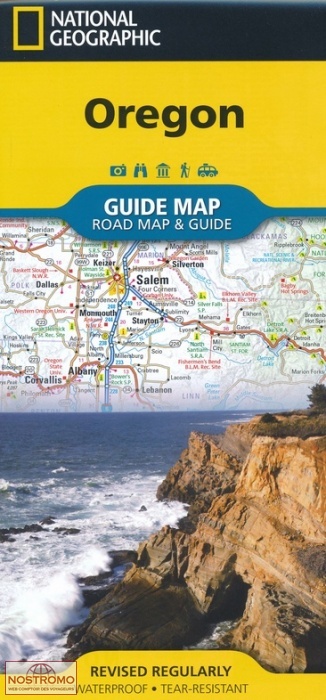 OREGON | carte touristique National Geographic