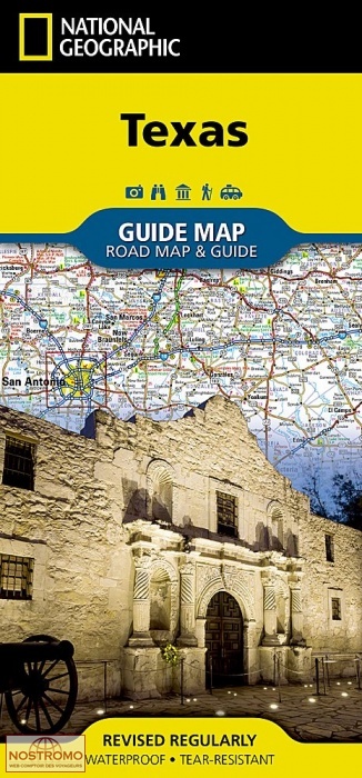 TEXAS | carte touristique National Geographic