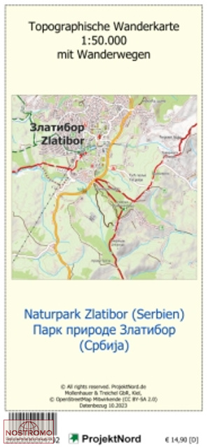 PARC NATIONAL ZLATIBOR | carte topographique Projektnord