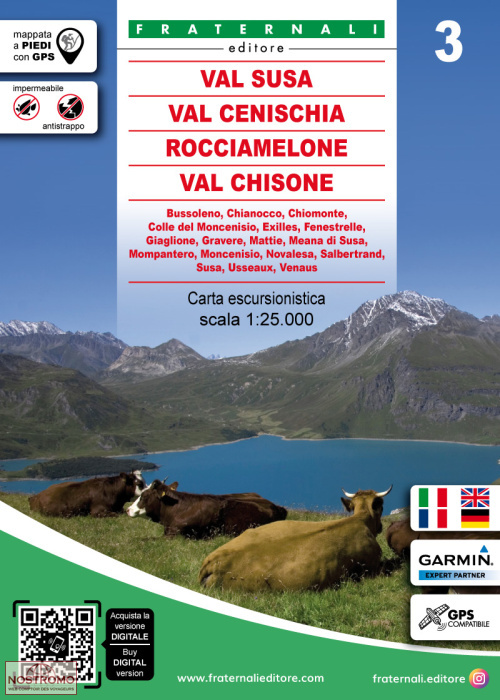 03 VAL SUSA - VAL CENISCHIA | Fraternali hiking map