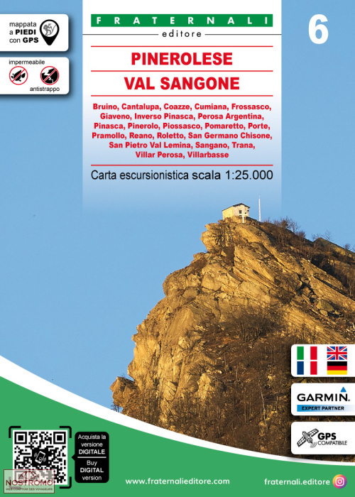 06 PINEROLESE - VAL SANGONE | Fraternali hiking map