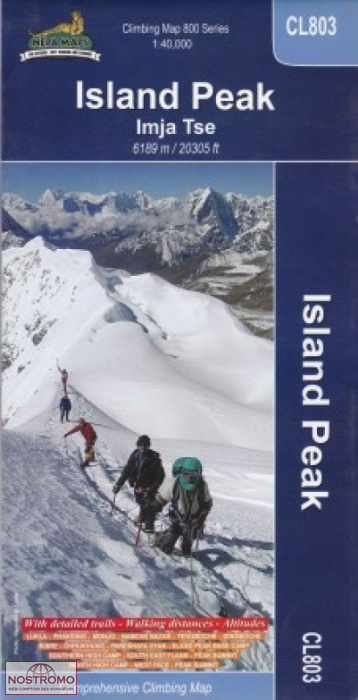 ISLAND PEAK (IMJA TSE) - CL 803 | Nepamaps trekking map
