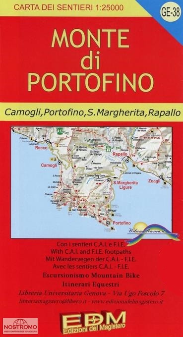 GE 38 - MONTI DI PORTOFINO | Magistero hiking map