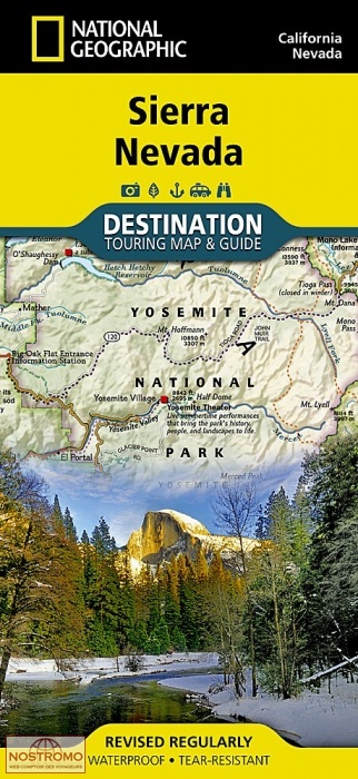 SIERRA NEVADA | carte touristique National Geographic