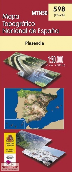598 PLASENCIA | carte topographique CNIG