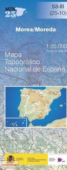 053-3 MOREA/MOREDA | carte topographique CNIG