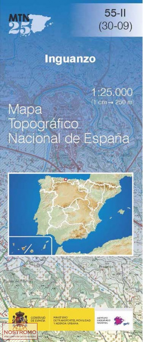 055-2 INGUANZO | carte topographique CNIG