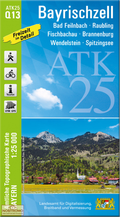 ATK25 - Q13 BAYRISCHZELL | LDBV hiking map