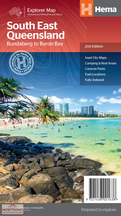 SOUTH EAST QUEENSLAND | carte touristique Hema