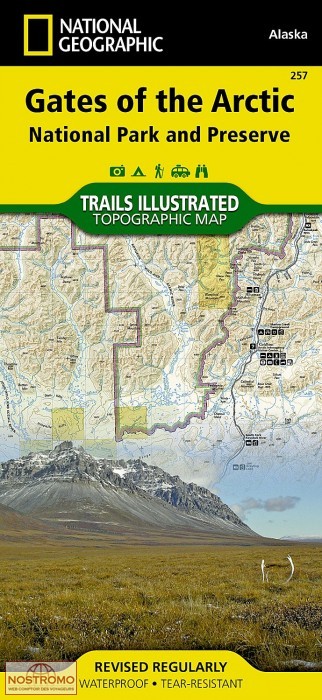 GATES OF THE ARTIC NATIONAL PARK | National Geographic hiking map
