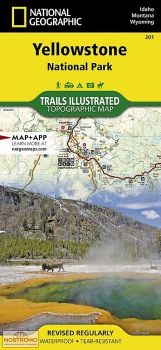 YELLOWSTONE NATIONAL PARK | National Geographic hiking map