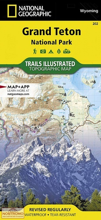 GRAND TETON NATIONAL PARK | National Geographic hiking map