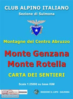 09 MONTE GENZANA - MONTE ROTELLA | Il Lupo hiking map