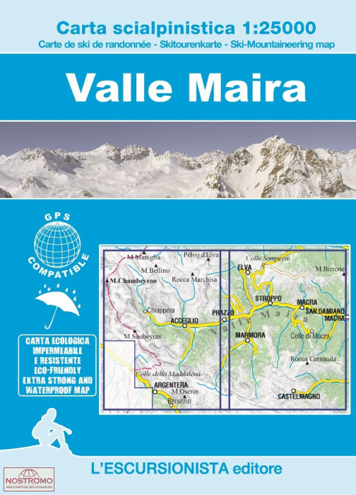VALLE MAIRA | l'Escursionista winter sports map