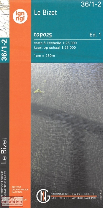 36/1-2 LE BIZET | carte topographique NGI/IGN