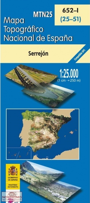 652-1 SERREJÓN | carte topographique CNIG
