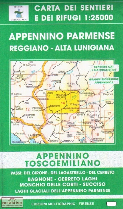14 APPENNINO PARMENSE | Multigraphic hiking map
