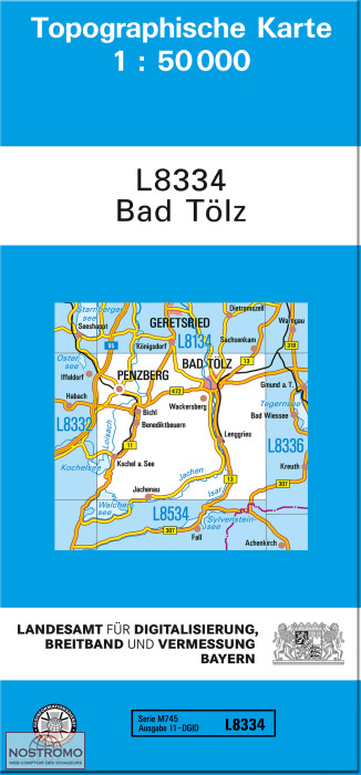 L8334 BAD TÖLZ | carte topographique LDBV