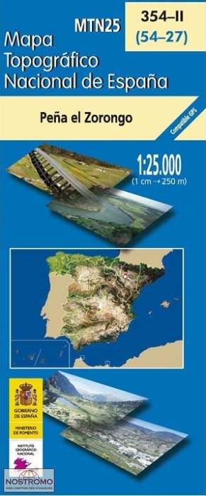 354-2 PEÑA EL ZORONGO | carte topographique CNIG