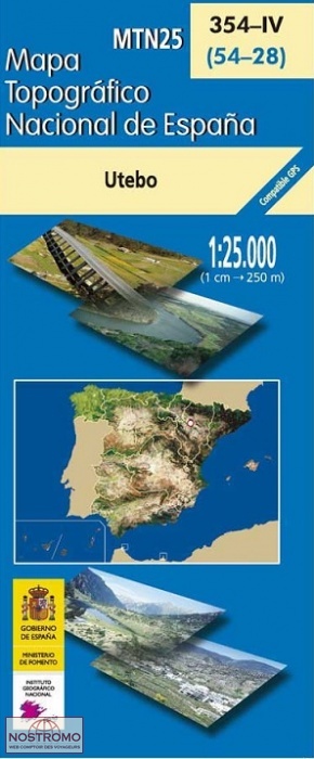 354-4 UTEBO | carte topographique CNIG