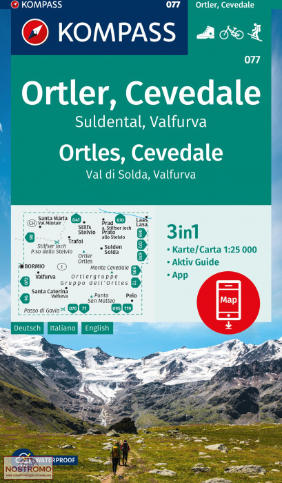 ORTLER - CEVEDALE 077 | Kompass hiking map