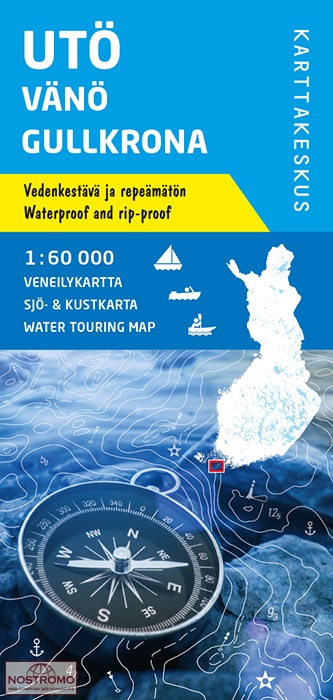 UTÖ -VÄNÖ - GULLKRONA | Karttakeskus water touring map