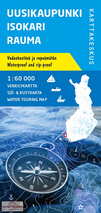 UUSIKAUPUNKI - ISOKARI - RAUMA | Karttakeskus water touring map