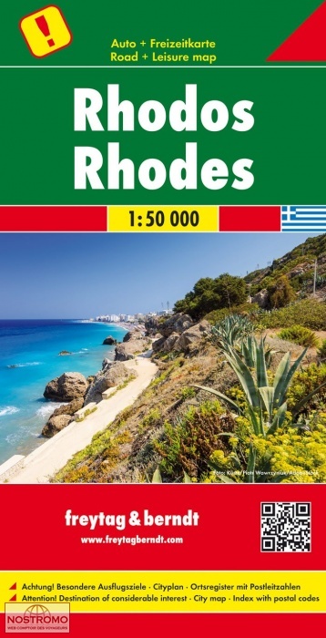 RHODES | carte touristique Freytag & Berndt