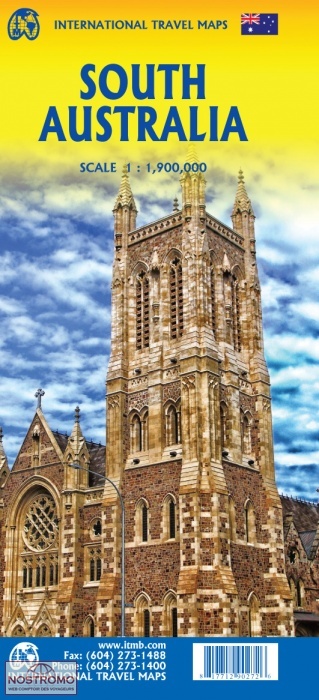 SOUTH AUSTRALIA & NORTHERN TERRITORY | carte touristique ITMB