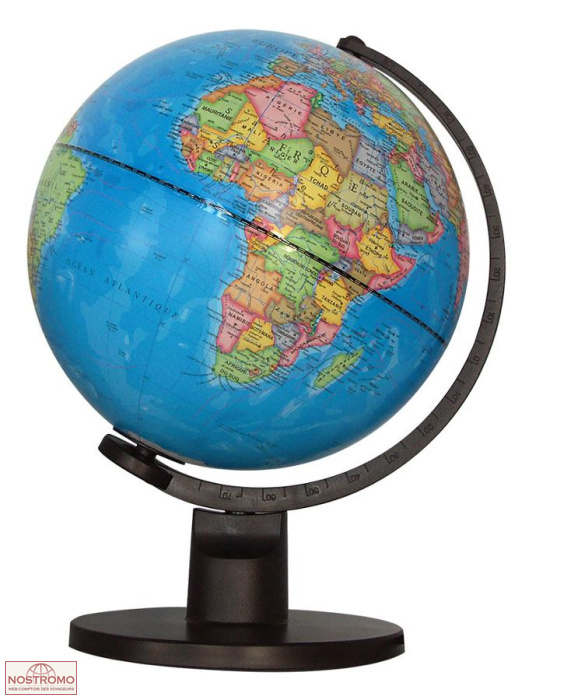 GLOBE BLEU NON LUMINEUX POLITIQUE
